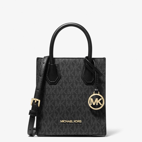 Michael Kors Black Mini Bag with Gold Accents - Picture 1 of 8